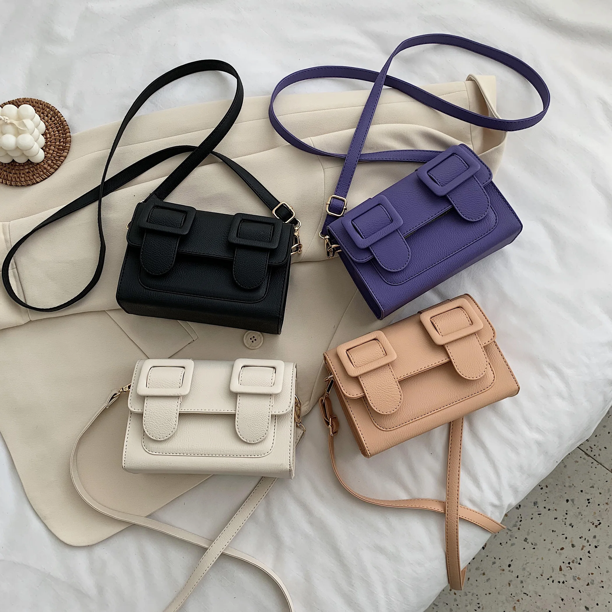 2020 новые модные женские мини сумки однотонные через плечо из искусственной кожи