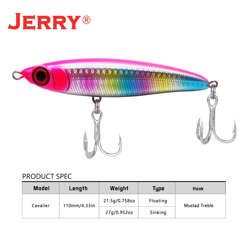 Jerry Cavalier приманка для рыбалки карандаш плавающие на поверхности Stickbaits 21 5g 27 г