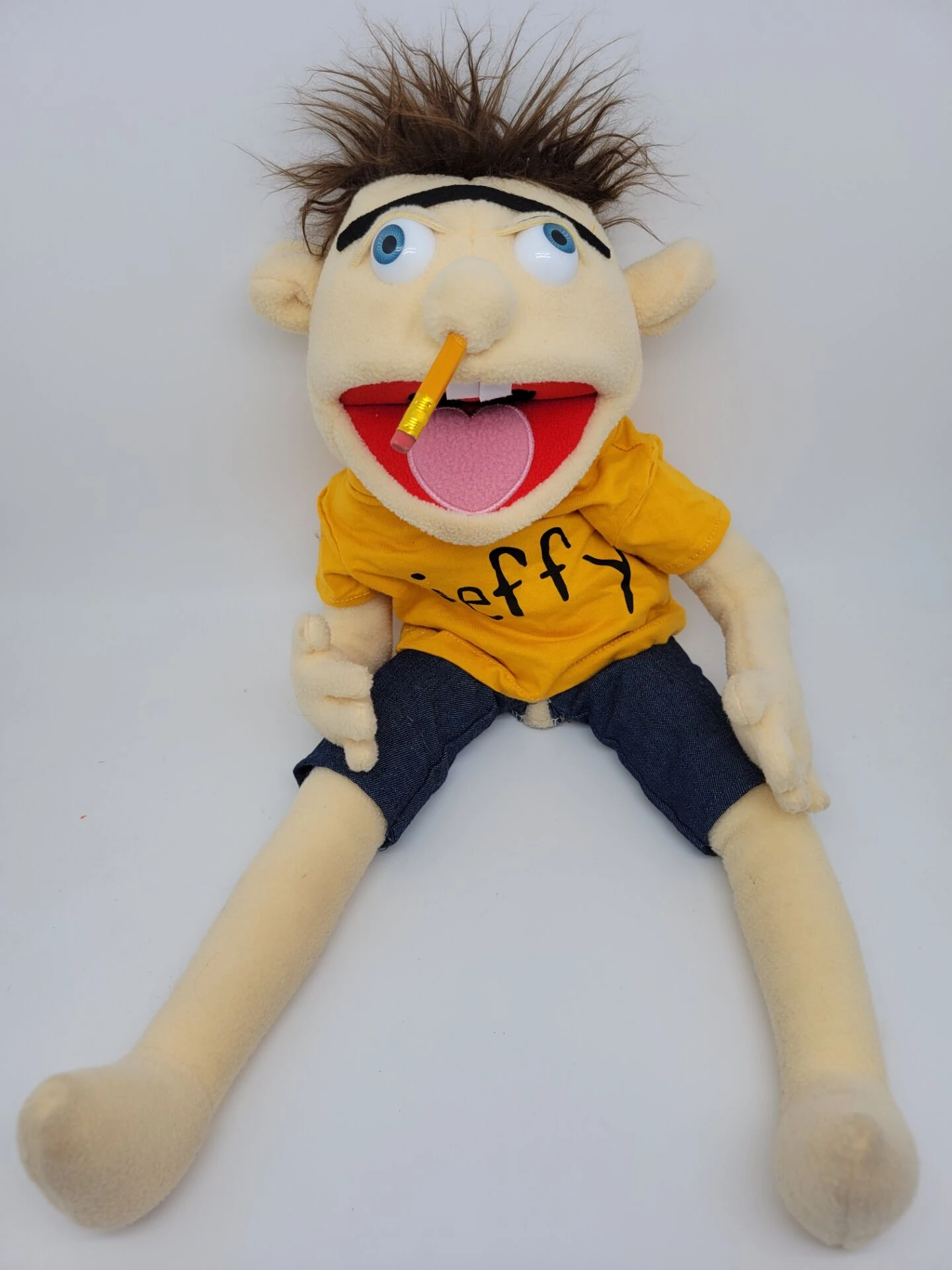 Jeffy Puppet Authentic Sml Merch Full Size Genuine Super Mario Logan Movies & Tv AliExpress