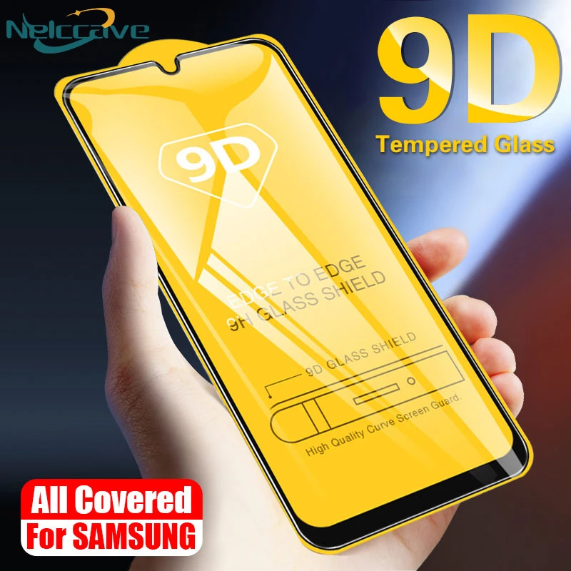 1000 штук 9D изогнутые с полным охватом закаленное Стекло для samsung A10 A20 A20E A30 A40 A40S A50 A60