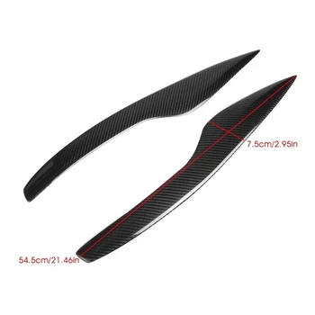 

Car Carbon Fiber Headlight Eyebrow Cover Trim Head Lamp Sticker for Ford/Focus MK2 Facelift 2008 2009 2010