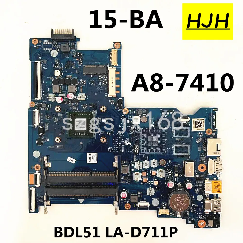 

Материнская плата для ноутбука HP 15-BA 15-BA BDL51 LA-D711P материнская плата A8-7410 CPU 854961-001 854961-601