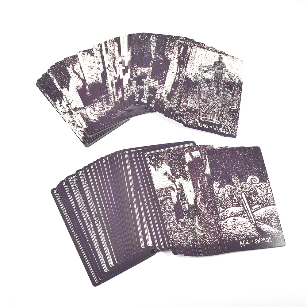  79 Pcs English Luggage Tarot Light Visions Cards For Family Party Games Playing Card Entertainment 
