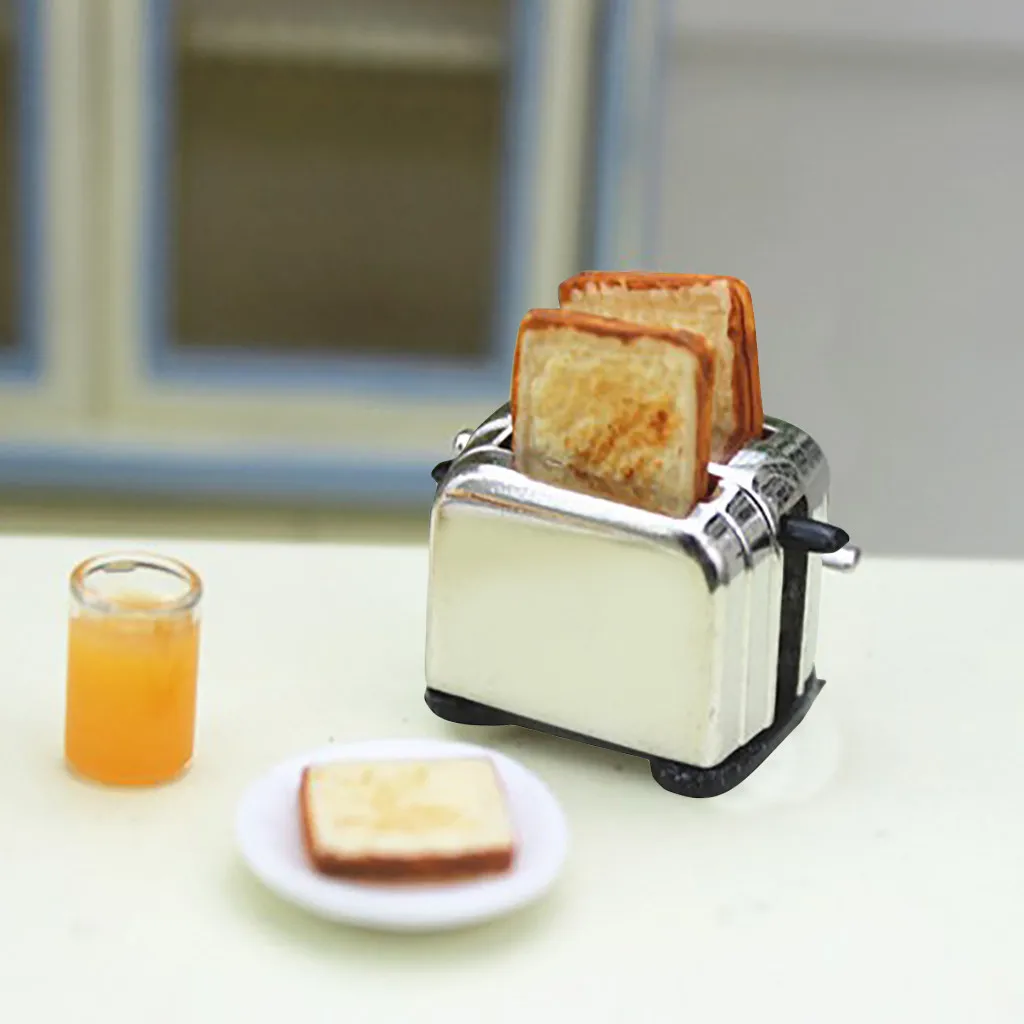 

Kids Toys 1:12 Dollhouse Bread Machine Miniature Scene Model Pretend Play Toy Doll House Accessories Skrepyshi Educational Toys