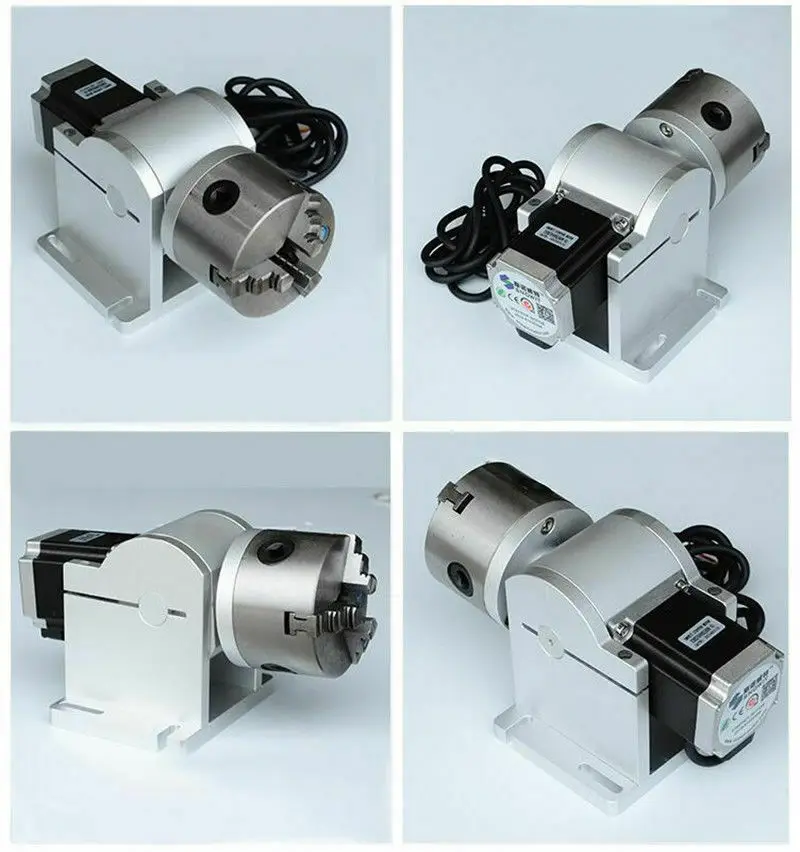 Laser Marking Machine Rotary axis 80mm engraving machine rotating fixture 