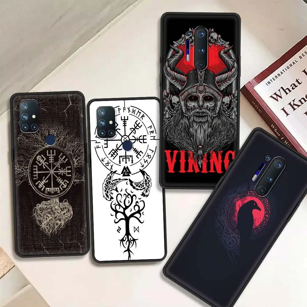 For OnePlus 8 Nord 7Pro Case For One Plus Z N10 5G 8T 7 Pro n100 7T 6T Full Protection Soft Phone Cover Viking Vegvisir Logo Sac For OnePlus 8 Nord 7Pro Case For One Plus Z N10 5G 8T 7 Pro n100 7T 6T Full Protection Soft Phone Cover Viking Vegvisir Logo Sac
