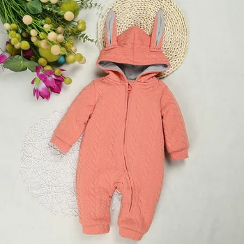 

Autumn Spring Winter Newborn Baby Girls Boy Romper Cotton Long Sleeve Jumpsuit Playsuit Bunny Ear Outfits Infant Toddler Clothes