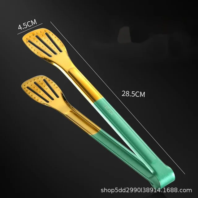 304 Nordic Rozsdamentes Acél Élelmiszer -Klip Kenyér Barbecue Steak Arany Ételek Színes Konyhai Klip - Image 5