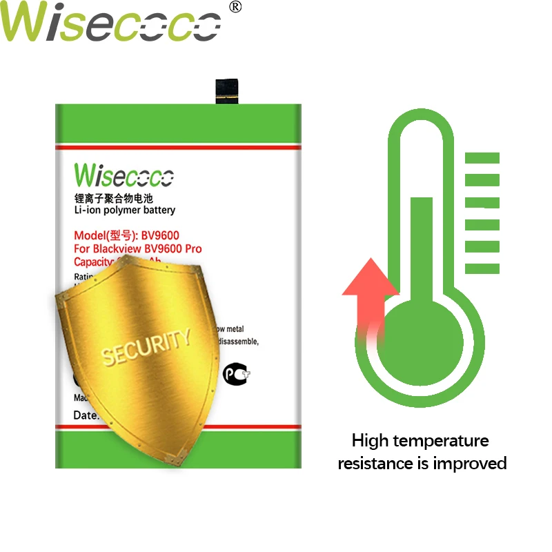 Wisecoco 6500 мАч BV9600 батарея для Blackview BV9600 BV9600 Pro Телефон новейшее производство высокое качество батарея+ номер отслеживания