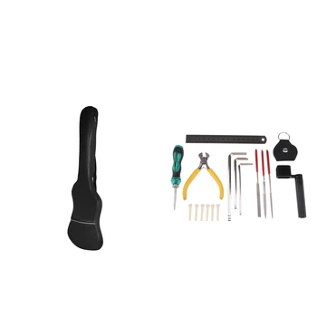 

Waterproof Bass Guitar Padded Gig Bag with Backpack Clean Set Guitar Tool Set Repair Kit Guitar Care