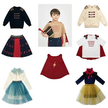 

2020 Summer Knight Style Children's Sweater Superman Cloak Aisha Skirt Snow White Three-piece Suit Baby Clothes Kids Jacket