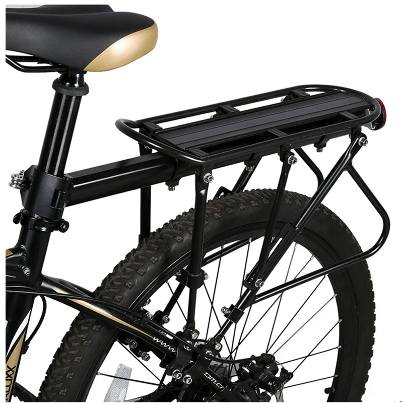 Багажник XC USHIO для горного велосипеда алюминиевая стойка груза черный|road bike rear