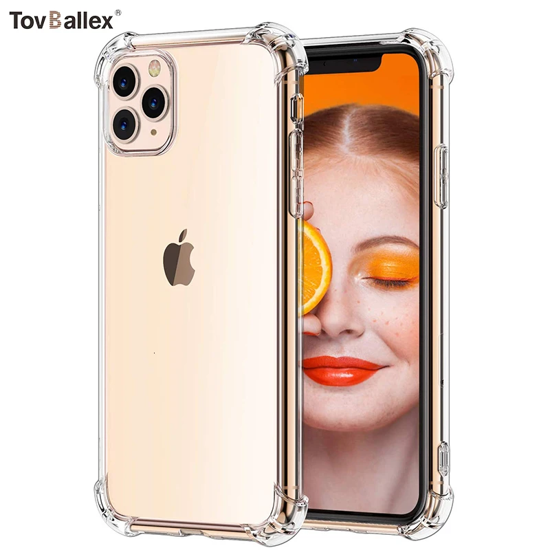 500 шт чехол для телефона Apple iPhone 11 Pro Max XS XR X 8 7 6 6S Plus SE 5s анти-скользкий противоударный защитный чехол-бампер