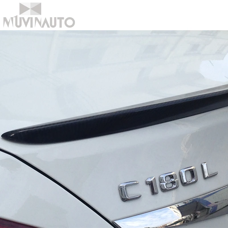 Для Mercedes-Benz C-классе W205 C180 C200 C250 C260 P спойлер из углеволокна хвост