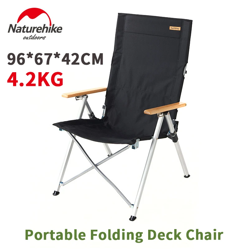 Naturehike Outdoor Portable aleación de aluminio plegable silla de pesca Camping