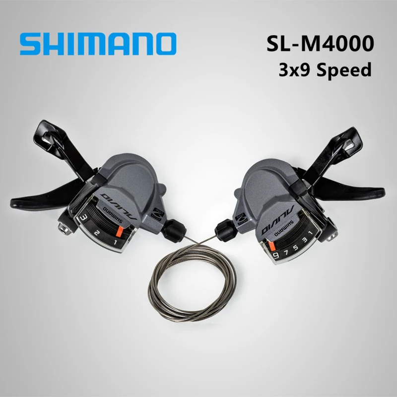 

shimano ALIVIO SL M4000 3x9S 27 Speed Shifter Lever Trigger Left & Right With Inner Cables