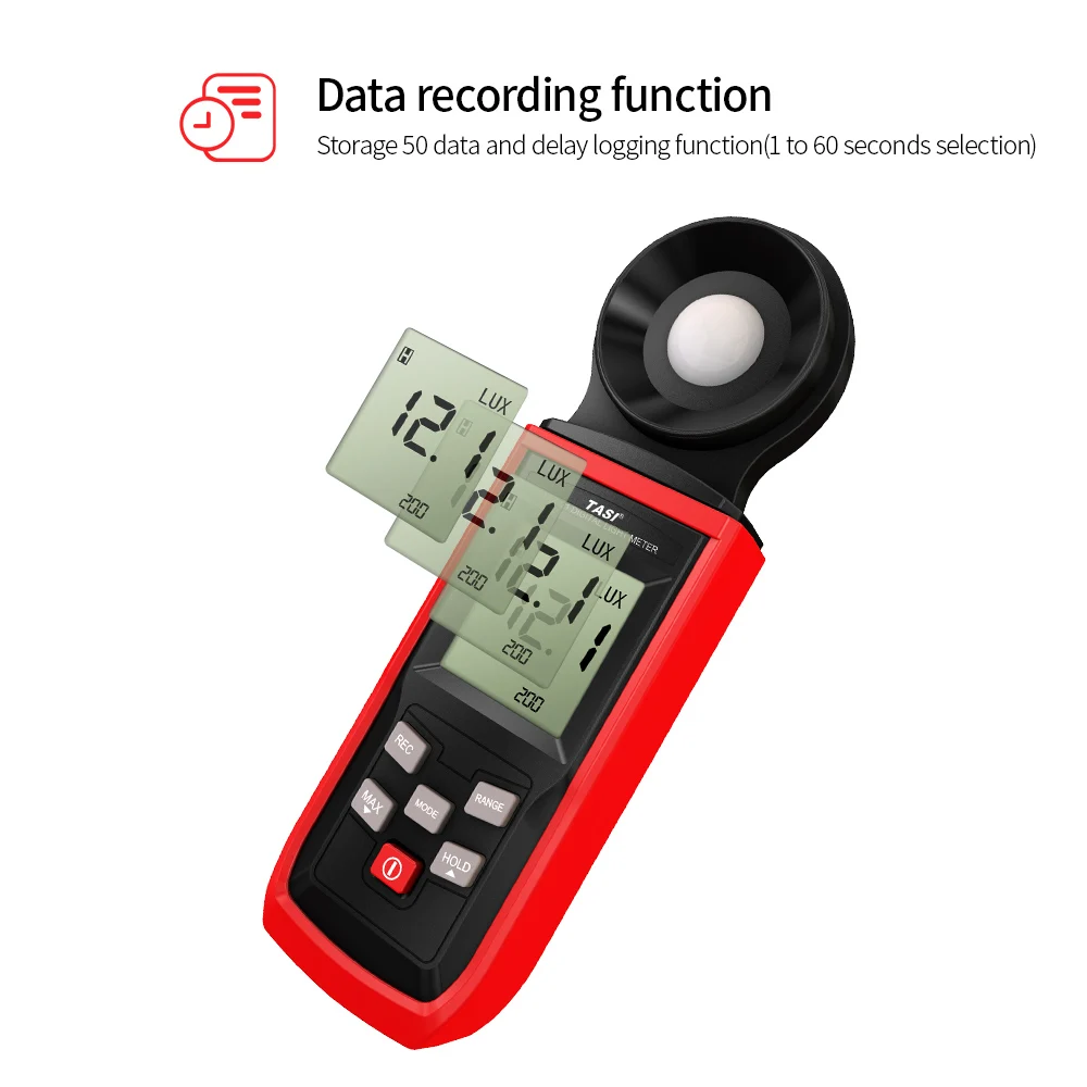 Ручной миниатюрный измеритель люкс TASI ЖК дисплей цифровой фотометр роскошный