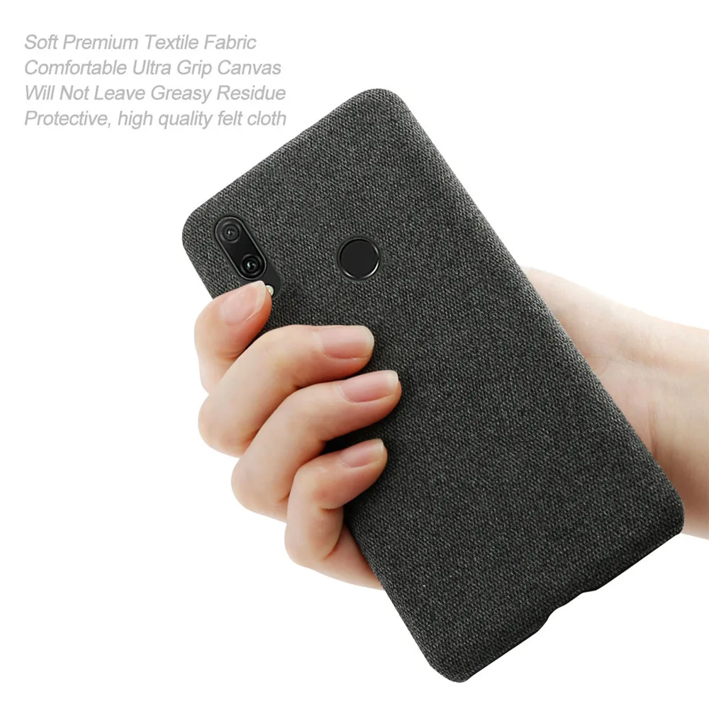 

Cloth Cases For Huawei Y9 2019 Case Slim Retro Cloth Hard Phone Cover For Huawei Y92019 Y9 Prime 2019 Y9Prime Coque Coque Capa