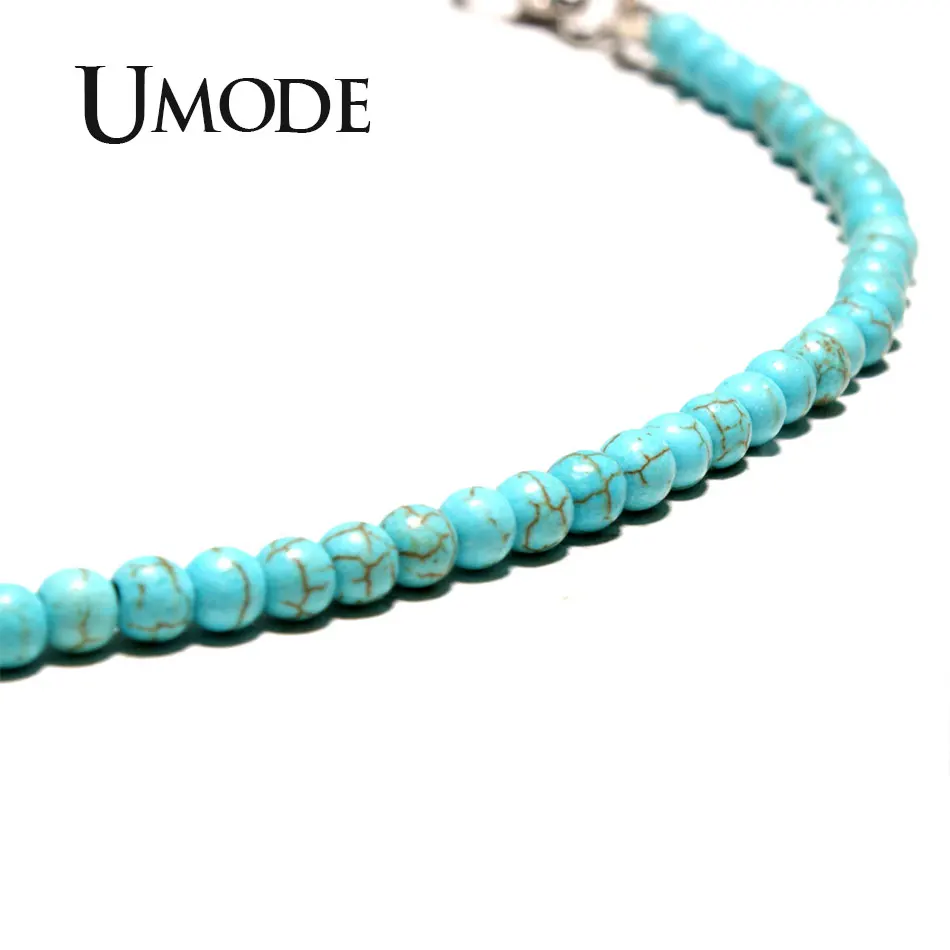 UMODE Крест из натурального камня кулон ожерелья для женщин Этническая Йога бисером чокер в стиле бохо Collares Vsco девушки вещи подарки PN0689