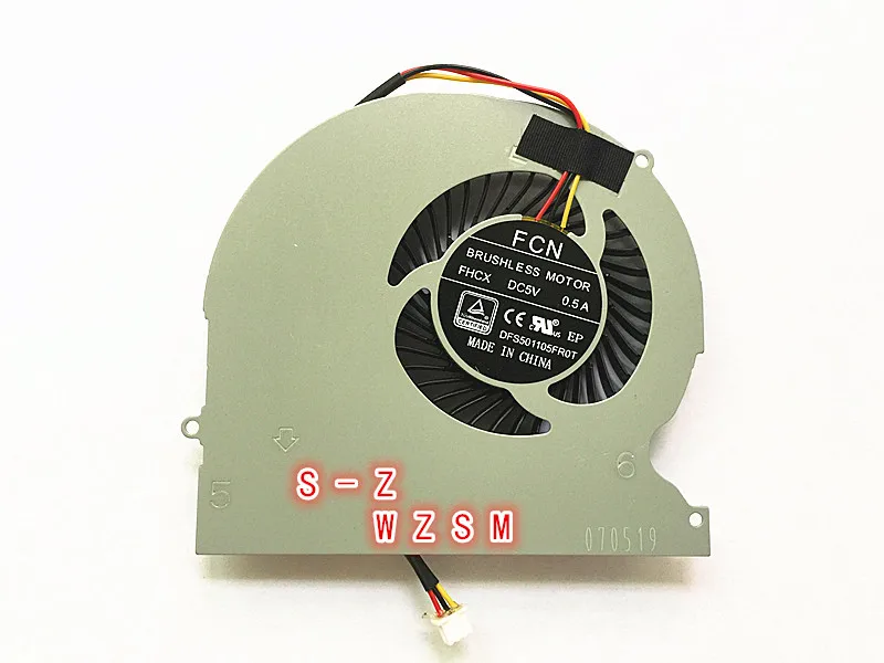 WZSM кулер процессора вентилятор для hasee Z7-SP7S1 SL7D3 SL7S3 SP7D1 SL7S4 SP7S2 Вентилятор охлаждения процессора