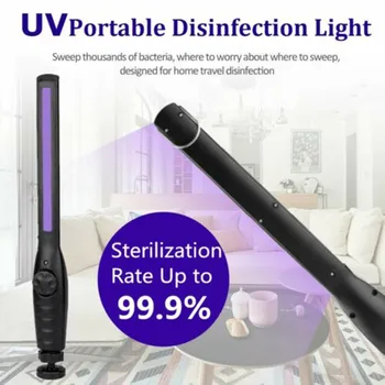 

Portable UV Sterilizer Light Disinfection Lamp Rechargeable Germicidal Ultraviolet light UVC Sterilization kill mites UV Wand