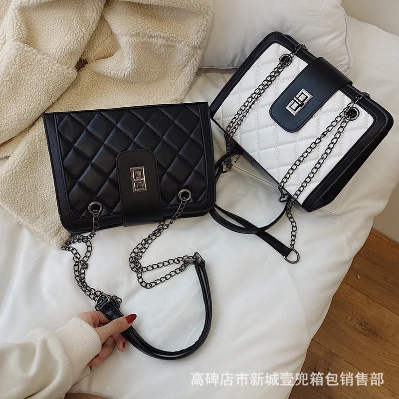 

2020 new female bag small bag small fragrance style Korean fashion texture wild chain shoulder messenger small square bag