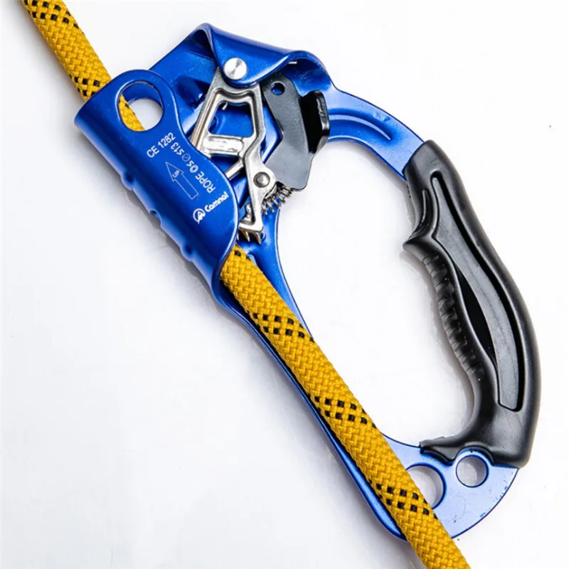 Outdoor Sports Rock Climbing Right Hand Ascender Device Durable Mountaineer Handle Ascender Climbing Rope Tools