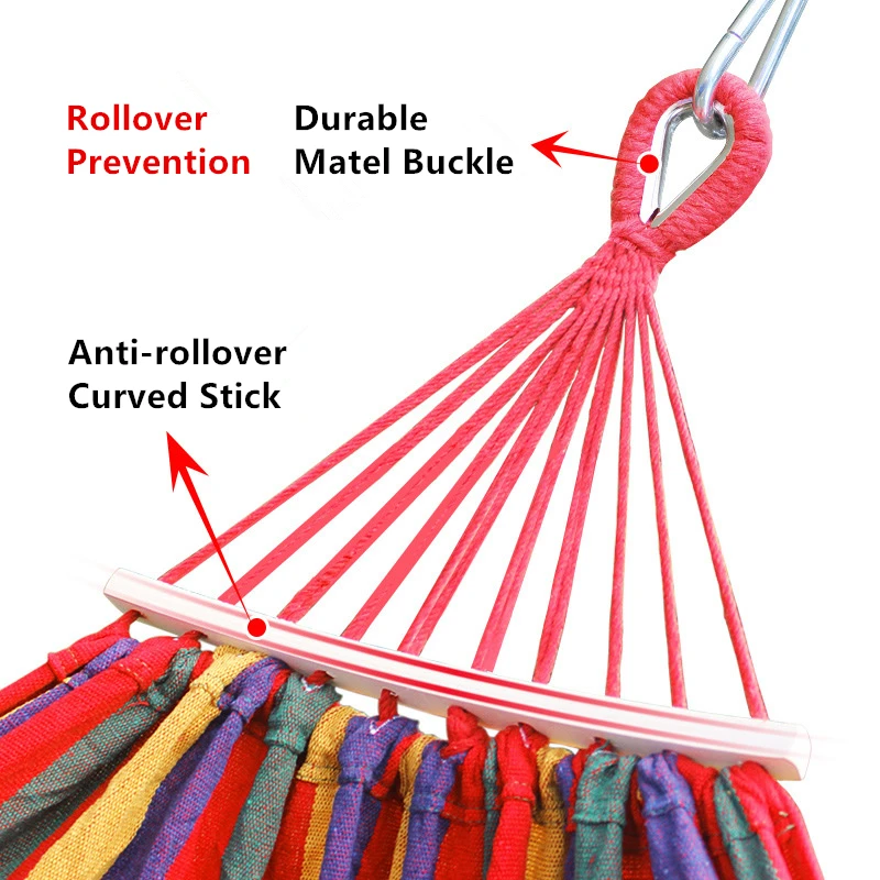  Hammock Portable Travel Hanging Canvas Hammocks Folding cot for Camping Camp Cots Bed Swing Lazy Ch