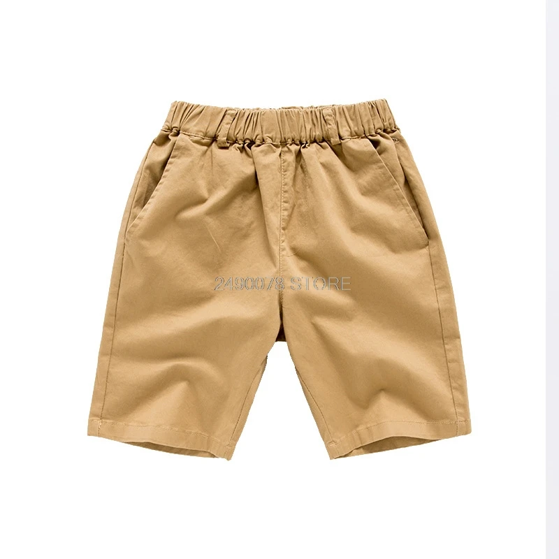 Брюки для мальчиков; Летние Формальные короткие брюки в консервативном стиле; повседневная школьная форма для подростков; От 4 до 16 лет; детская одежда