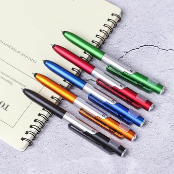 

4 in 1 Folding Ballpoint Pen Screen Stylus Touch Pens Universal Mini Capacitive Pencil with LED For Tablet Cellphone Accessories