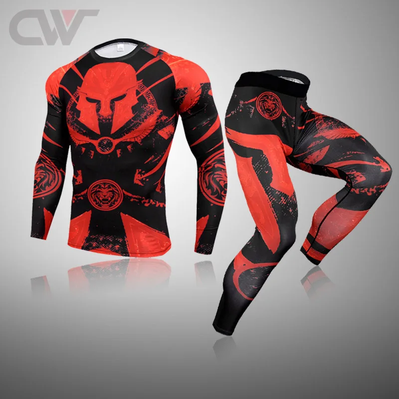 Winter Thermal Underwear Men Underwear Sets 3D Spartan Compression Ski Sweat Quick Drying Men Thermal Clothing thermal underwear set
