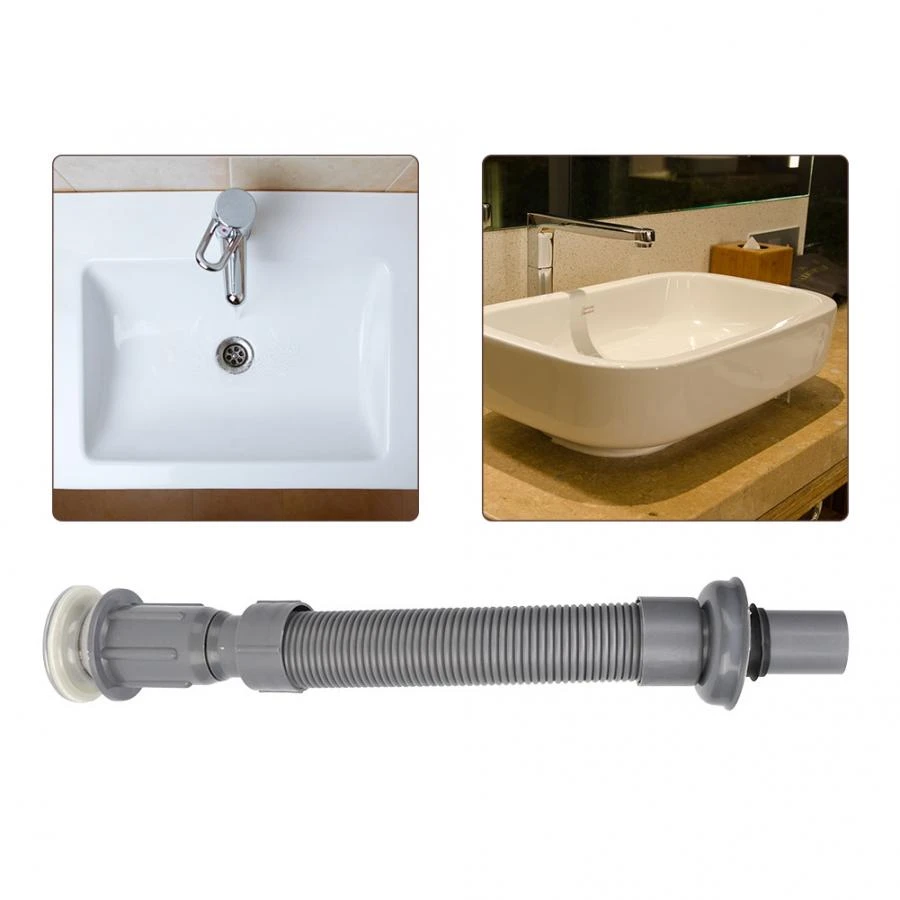 Bathroom Universal Wash Basin Sink Drain Pipe S Tube Down Waste Pipe Plumbing Accessories Hole Filter Trap Drains Aliexpress