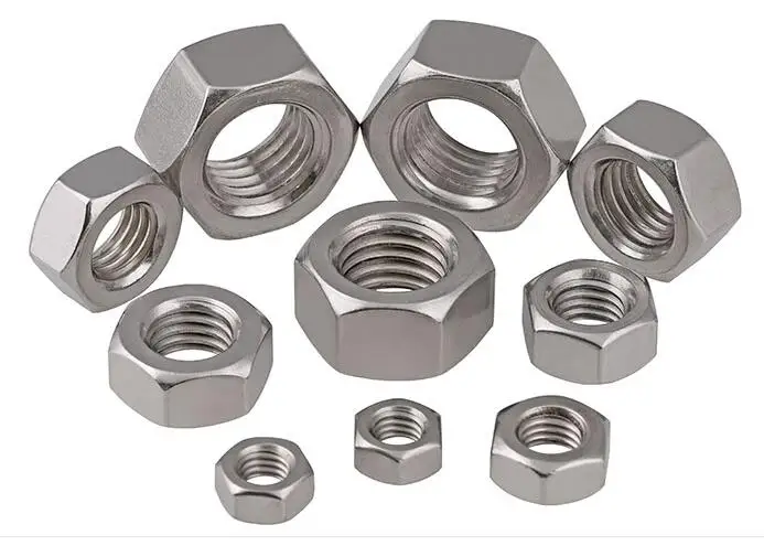 M6 M8 M10 M12 M16 M20 NUTS HEX FULL A2 STAINLESS STEEL 