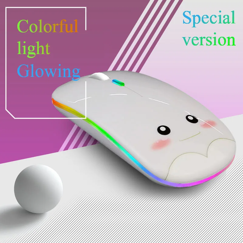 Office Computer Mouse Wireless Mouse For Girl Cute Silent Notebook