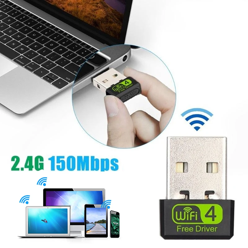Мини USB WiFi адаптер MT7601 150 Мбит/с Wi-Fi адаптер для ПК USB Ethernet WiFi Dongle 2,4G сетевая карта Antena Wi Fi приемник