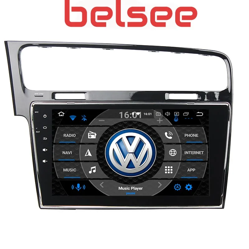 Belsee 10," 4 ГБ Android 9,0 головное устройство мультимедиа Авто DVD Радио для Volkswagen Golf 7 MK7 2012- Навигация стерео аудио