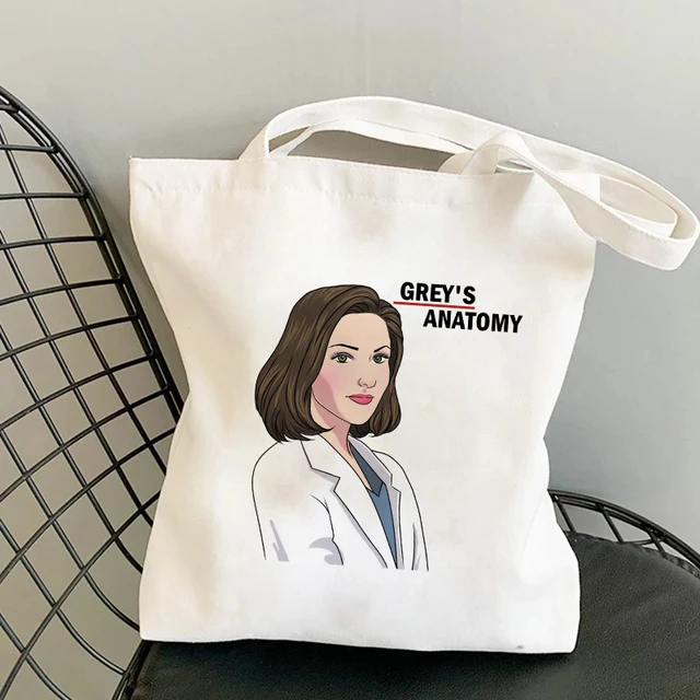Shopper Bag Tote Bags Greys Anatomy You're My Person Ullzang Hip Hop Hipster Cartoon Shopping Bags Fashion Eco Pacakge Hand Bag H-46