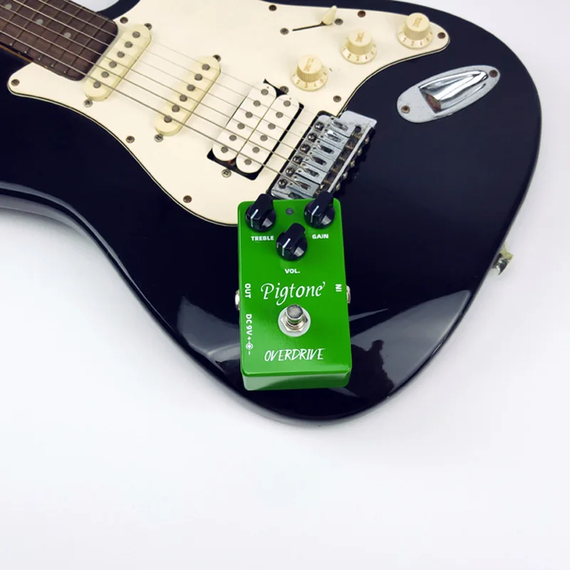 Pigtone PP-01, новинка, педаль для гитары overdrive, акустическая электрическая гитара, аксессуары, части, педали эффектов, настоящий обход