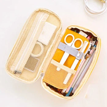 

Cute School Pencil Case Large Big Pen Bag Pouch Multifunction Stationery Box Supplies Cosmetic Box Gift 2019