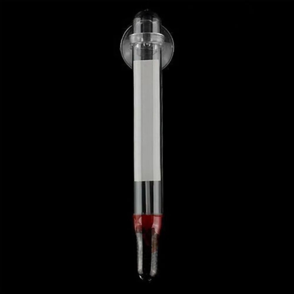 5 шт. ZY-01 мини точный стеклянный измеритель аквариума стеклянный термометр для измерения температуры воды с одной сильной присоской
