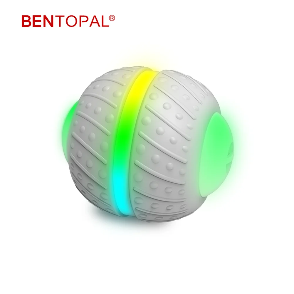 BENTOPAL-- Smart Interactive Cat Toy Balls Automatic Interact Rolling Wicked Ball  Self Rotating Pet Cat Balls USB Rechargeable