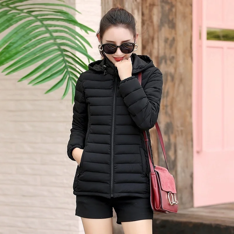 remarkable  ZOGAA Women Winter Fashion Keep Warm Hooded S-5XL Quilty Puffer Jacket Fashion Tide Padded Jacket C