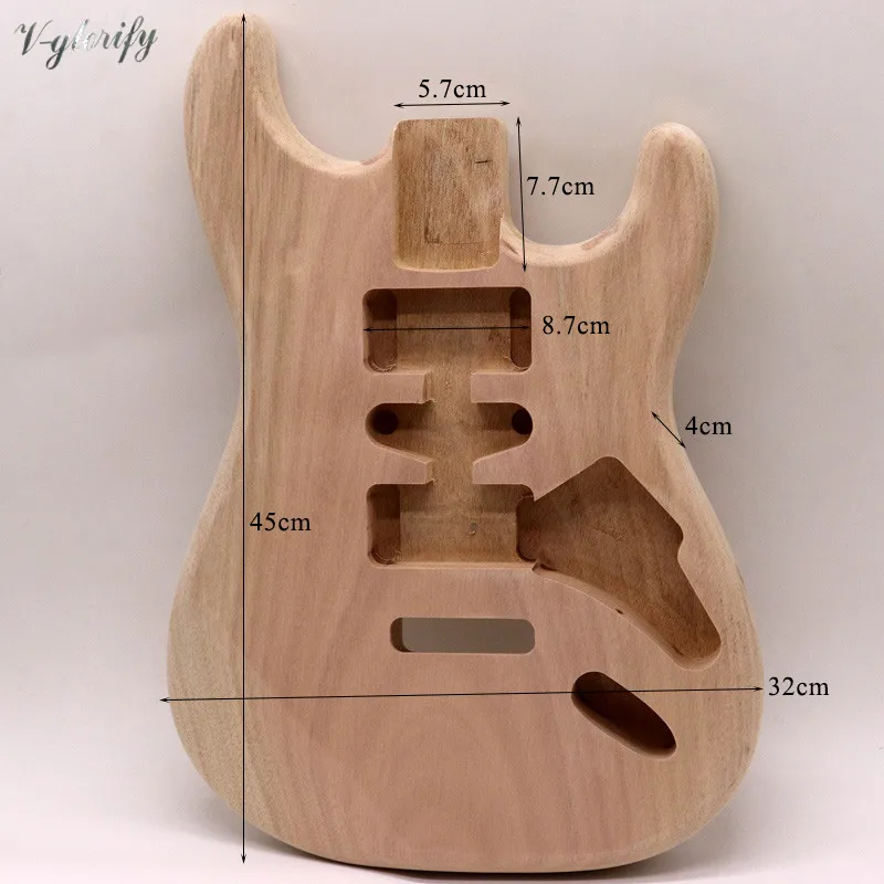 HSH инструмент для сверления отверстий дерево окуме цельный корпус ST гитарный корпус
