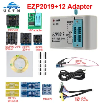 

Factory Price! EZP2019 High-speed USB SPI Programmer Support24 25 93 EEPROM 25 Flash BIOS Chip+12 sockets Best quality