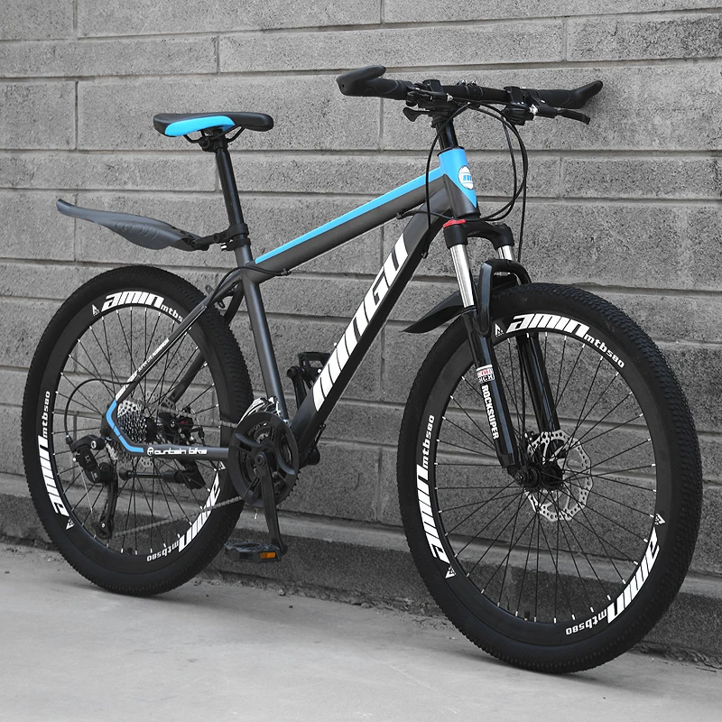 Mountain Bike Speed Off-road Double Disc Brakes Oil Brake Shock Absorber Road Racing Light Student Adult Sports Car