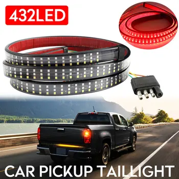 

Red White Yellow Three Colors Brake Light Car Lamp Taillight Generic Dynamic 60 Inches Turn Signal