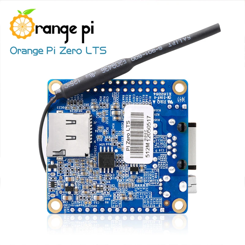 Orange Pi zero LTS Set4: orange Pi zero LTS 512 МБ+ белый защитный чехол с принтами "Чехол, H2+ 4 ядра с открытым исходным кодом макетная плата