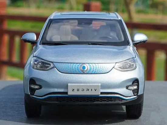 1:18 Zedriv GX5 SUV литая модель с маленьким подарком, новая энергетическая Чистая электрическая металлическая модель внедорожника