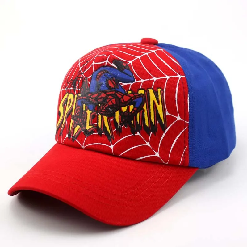 Модная кепка для мальчиков с изображением милых Мстителей, Spider-man, Солнцезащитная шляпа, повседневная детская бейсбольная кепка вечерние подарки, Детская кепка