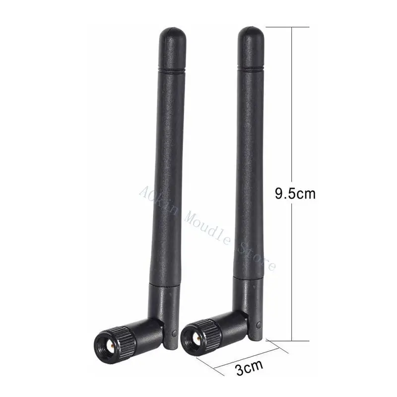 2Pcs WiFi Antenna 3dBi SMA Female Antenna for